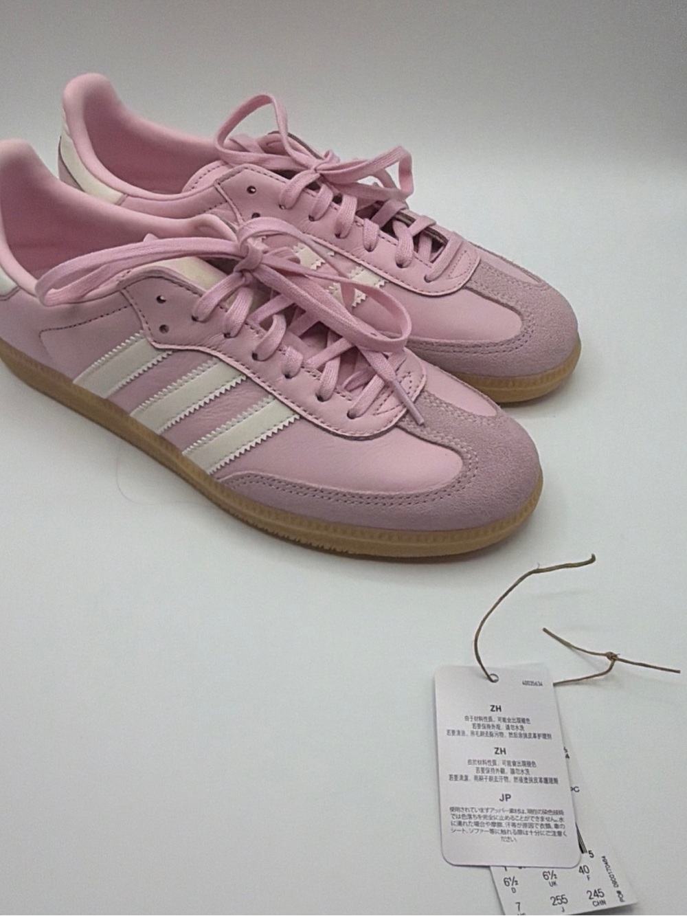 adidas Juniors Pink Suede & Leather Samba